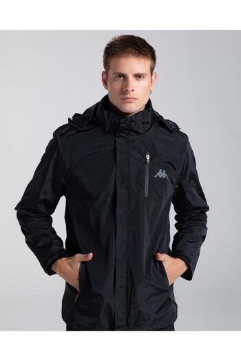 Kappa Pure Men's Black Regular Fit 3-in-1 Coat