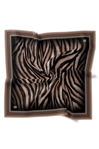 Levidor Zebra Pattern Sparkling Crystal Scarf