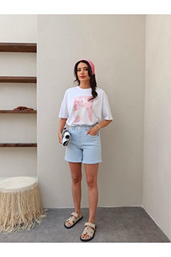 ESRAHELVACI Blue Bermuda Shorts