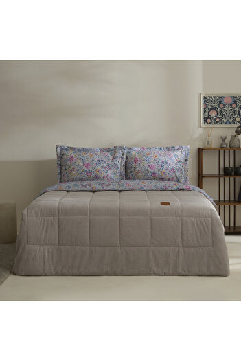 Karaca Home Ortiz Double Comfort Set/Sleeping Set Gray