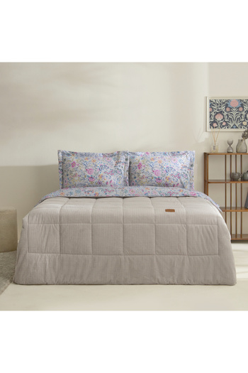 Karaca Home Ortiz Double Comfort Set/Sleeping Set Gray