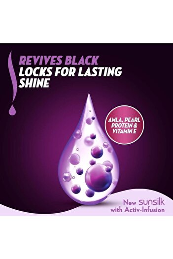 Sunsilk Sunsilk Shampoo Magical Shine for Black Hair - 190 ml
