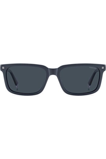 Polaroid Ochelari de soare polarizați pentru bărbați Polaroid PLD 4174/S/X PJP/C3, Plastic, Albastru, 55 mm