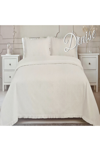 Preziosa Set of duvet cover and 2 cream pillowcases 260x260 cm + 2 pillowcases 52x82 cm, Denise Preziosa Home
