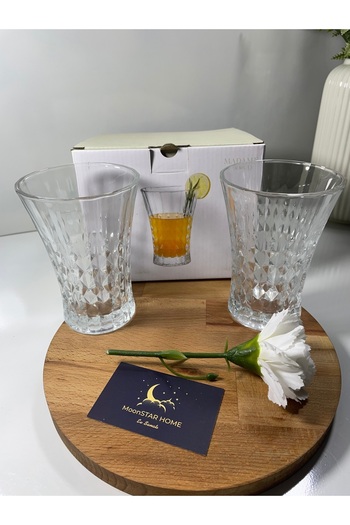 ORTAKÖY CENNETİ Stephanie 4-Piece Soft Drink Glass Set 342 ml