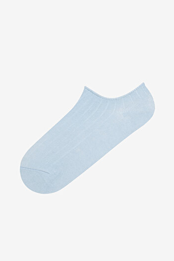 Penti Ribbed Blue Black Sneaker Socks