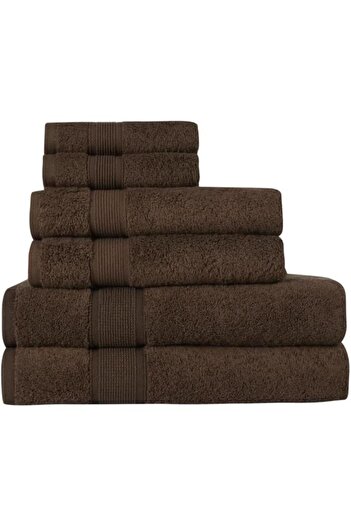 HOME ESSENTIALS Набір з 6 рушників для рук і обличчя з 100% бавовни - Premium 600 г/м² Висока м'якість Швидке висихання