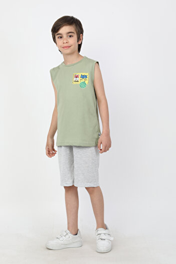 e-çocuk Wi̇Lde Sifon Sleeve Boy 2 Li̇ Takim 4945