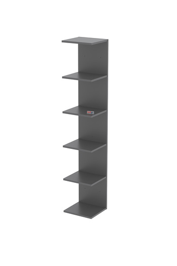 Bofigo Wall Mounted Bookcase Wall Shelf Anthracite