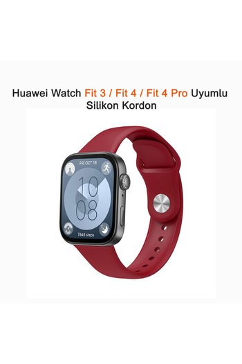 Dexmon Huawei Watch Fit 3 / Fit 4 / Fit 4 Pro Compatible 22mm Silicone Cord Strap Flexible Soft Adjustable