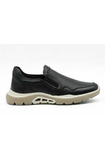 Tuna Genuine Leather Black Casual Men's Shoes - Eva Sole - 256072