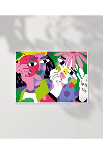 VOGLOO Frameless Poster Blend of Colors