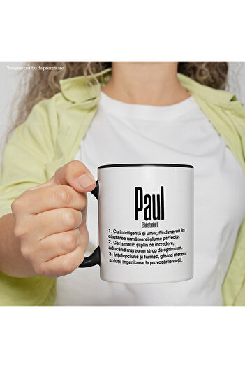 StoryGift Romania Mug With Name Paul, Intelligence, Humor, Charismatic, Wise, Personalized, Gift, With,STG