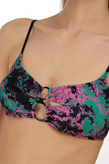 AYYILDIZ 5604 Green Pink Bikini Set