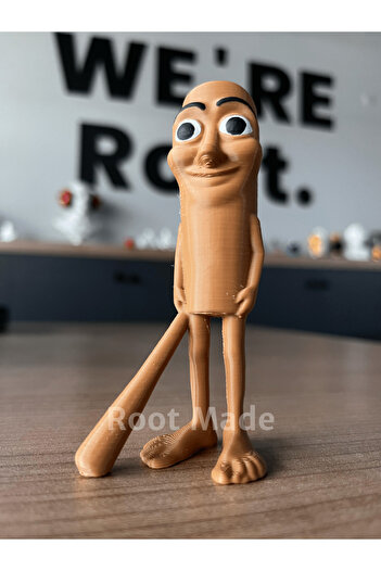 Root Made Tung Tung Sahur Brainrot Figür Tiktok Ai Karakter Meme Figür