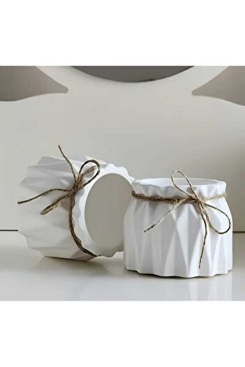 rakaymu Set of 2 Decorative Flower Pot Vase Succulent Pot