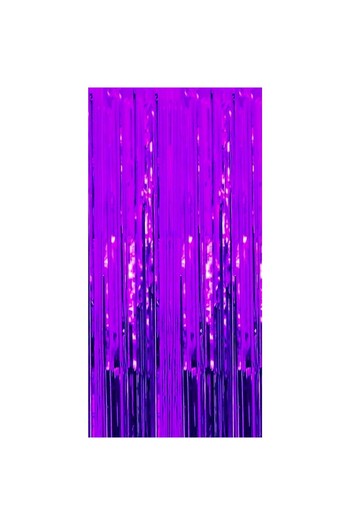 Flippy Fringe Curtain, Flippy, Party Decor Pattern, Photo Background, Colorful, Size 100x200 cm, Purple