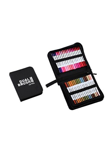 Flippy Water-Based Marker Pen Set, Flippy, 2 in 1, for Painting, Calligraphy, 100 Colors, Multicolor