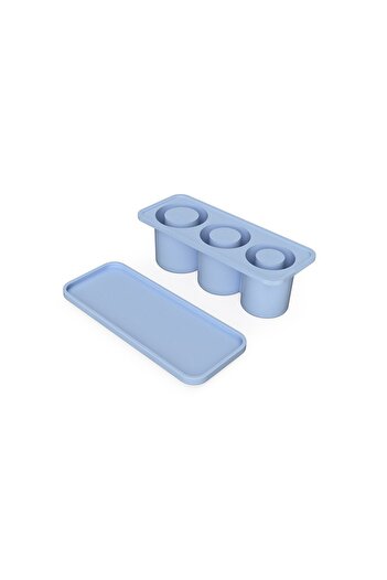 Flippy Ice Mold, Flippy, Silicone, ice cubes, round shapes, fast freezing, 20.7 x 8.4 x 6.5 cm Blue