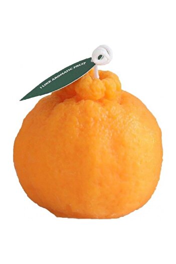 Flippy Scented Candle, Flippy, Small Orange Model, Burns 10h, 140 g, 7 x 7 cm, Orange Scent, Orange