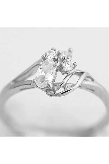 Flippy Inel din Argint 925 cu Zirconii, rodiat, marimea 56