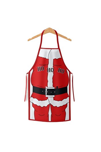 Flippy Decorative Kitchen Apron, Flippy, Christmas Theme, 50 x 70 cm, Model HO HO HO, Polyester, Red