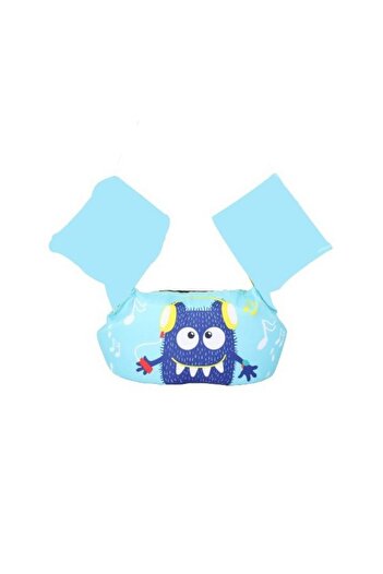 Flippy Life Jacket for Children with Swim Wings, Flippy, Blue, Monster Model