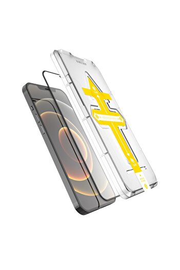 Asahi Set 2 tempered glass screen protectors with easy and fast mounting system Full Cover 3D Flippy compa