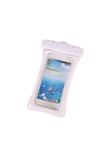 Bibilel Subaquatic Waterproof Matte Cushion Universal Phone Case, White