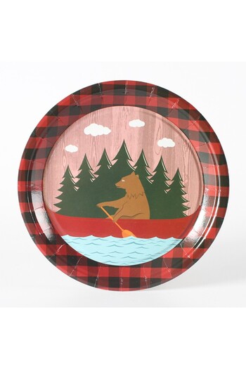 Flippy Set 10 Disposable Plates, Flippy, 18 cm, Bear Model, Multicolor
