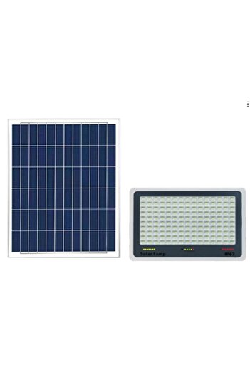 Flippy Proiector LED cu panou solar rabatabil, senzor de lumină, impermeabil, 96 LED-uri integrate, 30W, 17x13 cm