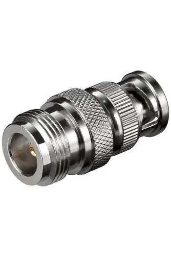 goobay N female to BNC male Gold Plated Adapter for Quality Signal Transmission 10521