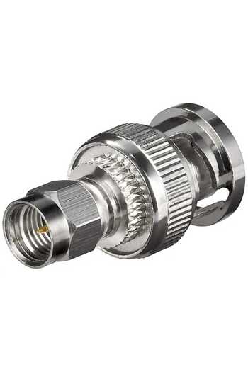 goobay Adaptor SMA tata la BNC tata Placat cu aur pentru cablu RG 174/U 11855