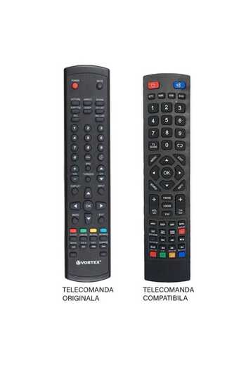 OEM Compatible remote control for Vortex TV VLED-32T1D code ER 1124 MFY 1114 (27-1)
