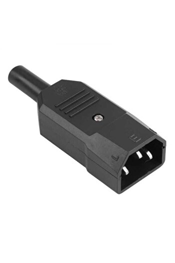 OEM AC power plug male 3 pin C14 250VAC 10A for cable for PC UPS