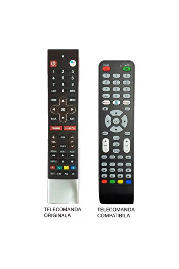 OEM Allview 40ATA6000-F TV remote control compatible with the original code ER1292-N /MFY1282 (565)