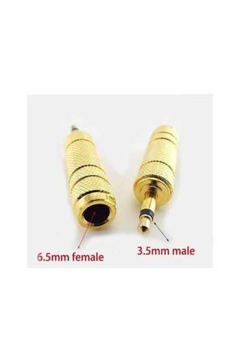 OEM Mono audio adapter JACK 6.3 mm female to JACK 3.5 mm male gold-plated metal