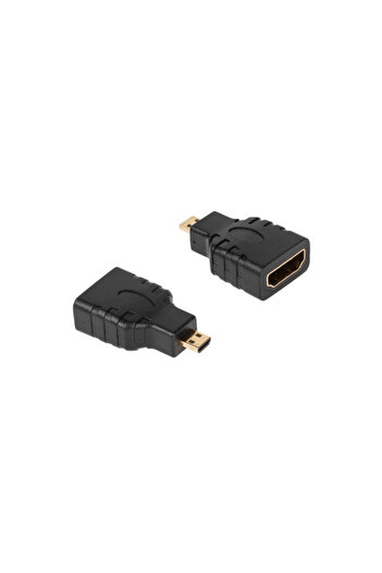 OEM Micro HDMI to HDMI female adapter gold-plated black