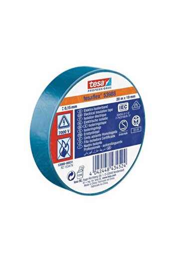 Tesa TESAFLEX insulating tape 20m blue