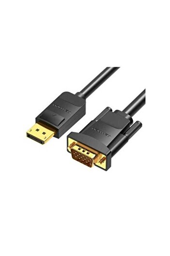 Vention Cable DisplayPort male plug - VGA D-Sub 15pin HD male plug 1080P 60Hz 1.5m black 30AWG HBLBG