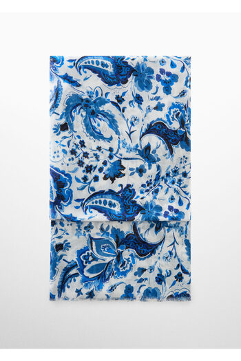 MANGO Woman Floral Scarf