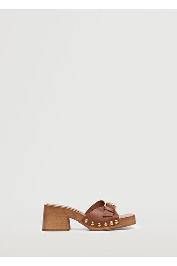 MANGO Brown Women's Sandals 27057769
