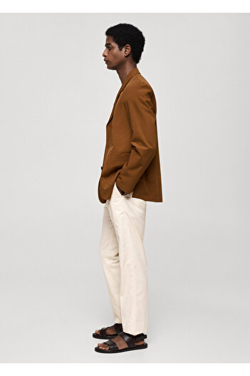 MANGO Woman Natural Men's Trousers 77014438