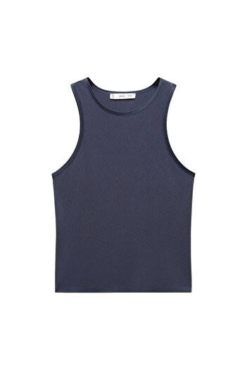 MANGO Woman Petrol Blue Women's Blouse 67018645