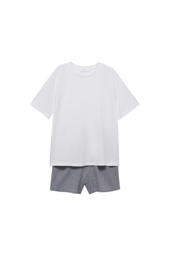 MANGO Woman Black and White Women's Pajama Bottom 77080620