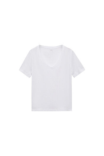 MANGO Woman White Women's T-Shirt 77020582
