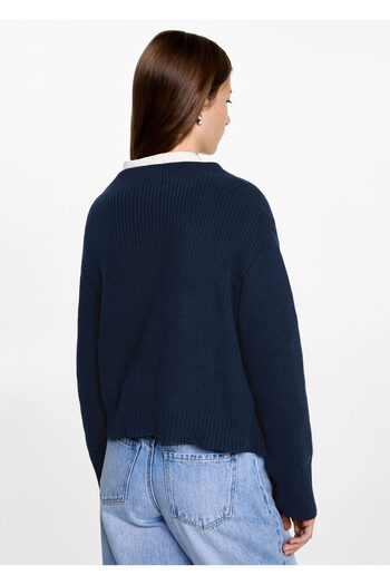 MANGO Woman Lacivert Kız Çocuk Kazak 77044786
