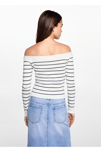 MANGO Woman Off-White Girl's Sweater 77052932