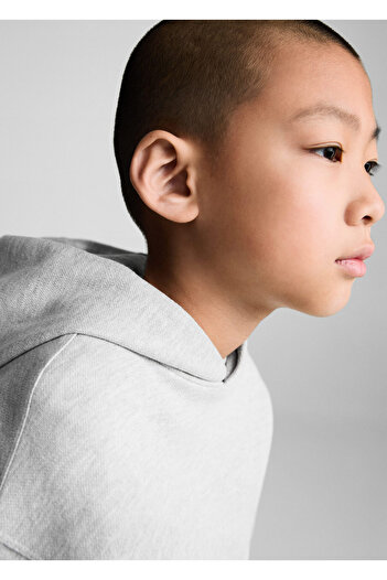 MANGO Woman Boy's Metal Gray Sweatshirt