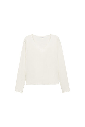 MANGO Off-White Girl's Sweater 77012936